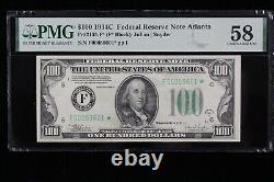 $100 1934C Mule Star PMG Choice AU 58 FRN F00059601 Atlanta F6, one hundred