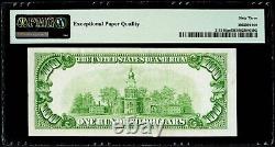 $100 1934 Federal Reserve Note New York LIGHT GREEN SEAL PMG 63 EPQ Choice UNC