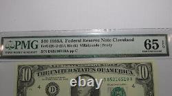 $10 1969-A Federal Reserve Bank Note Bill PMG Graded Gem Uncirculated 65EPQ