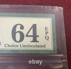 10 Cents Fourth Issue Fractional Currency Fr#1258 PMG 64 EPQ Choice Uncirculated