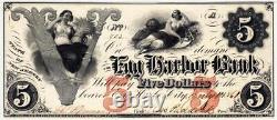 1861 $5 New Jersey Egg Harbor Bank PMG 64 Choice Uncirculated- WOW GORGEOUS