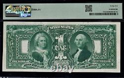 1896 Educational Series $1 Silver Certificate Fr 224 PMG Choice EF 45 with Erasure
