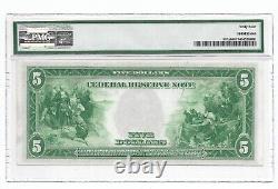 1914 $5 DALLAS FRN. PMG CHOICE UNCIRCULATED 64 Banknote. Fr# 887a