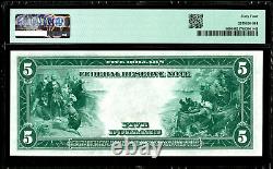 1914 FRBN Federal Reserve Bank Chicago $5 Note Fr#869 Burke Glass PMG Choice 64