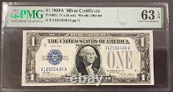 1928A $1 Silver Certificate FUNNY BACK Fr#1601 PMG 63 Choice Uncirculated EPQ