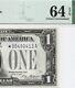 1928 $1 Star? Silver Certificate. Pmg Choice Uncirculated 64 Epq Banknote