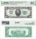 1928-a $20 Boston District Federal Reserve Note F-2051-a Pmg Choice Unc-64
