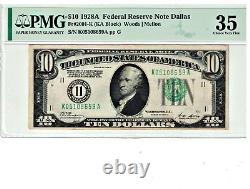 1928-A Dallas $10 Federal Reserve Note PMG 35 Choice VF Redeemable in Gold
