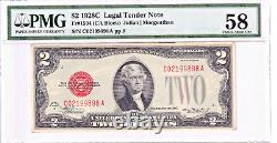 1928-C $2 Legal Tender Note Rarer CA Block PMG Choice AU 58 #C02199898A