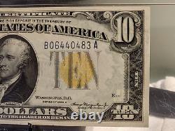 1934A $10 N. Africa Silver Cert. PMG Cert@63 Choice Uncirculated