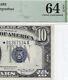 1934a $10 Star? Silver Certificate. Pmg Choice Uncirculated 64 Epq Banknote