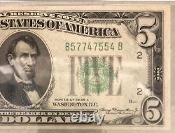 1934A $5 FRN New York PMG 64 EPQ CHOICE UNCIRCULATED (554)