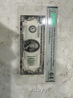 1934 100 Dollar Bill Boston GA Block Very Rare Four Low Consecutive Numbers $100