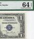 1935d $1 Star? Silver Certificate. Pmg Choice Uncirculated 64 Epq. Wide /c