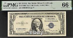 1935G $1 Silver Certificate PMG 66EPQ collectors choice Run 1 No Motto Fr 1616R1