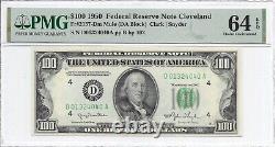 1950 $100 CLEVELAND FRN. PMG Choice Uncirculated 64 EPQ Banknote. Scarcer MULE