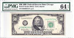 1950 $50 FRN Chicago PMG Choice Uncirculated 64EPQ #G03678119A