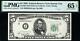 1950 $5 Kansas City Wide Ii Federal Reserve Note Frn. 1961-j Wii. Pmg 65 Epq