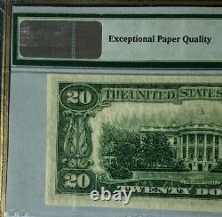 1950a $20 Federal Reserve Note Chicago Pmg63 Epq Choice Uncirculated 8946