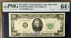 1950a $20 Federal Reserve Note New York Pmg64 Epq Choice Uncirculated 8990