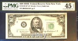 1950b $50 Pmg45 Frn Epq Choice Extremely Fine, Star Note, New York 9329