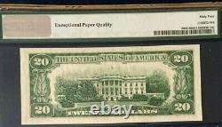 1950c $20 Federal Reserve Note New York, Pmg64 Epq Choice Uncirculated 3828