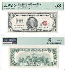 1966 $100 Legal Tender Fr 1550 PMG Choice About Uncirculated-58