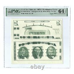 1970's Giori Test Notes Uncut Pair, Washington Center PMG Choice Uncirculated 64