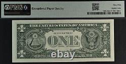 1974 $1 Federal Reserve Note PMG 65EPQ Gem birthday low serial number 00000901