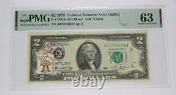 1976 KATY TEXAS PMG Choice UNC 63 Two Dollar $2 Note with Stamp #35020F