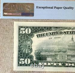 1977 $50 Fed Res Star Note, Bank Of St. Louis, Pmg63 Epq Choice Unc 9439