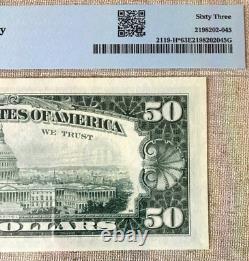 1977 $50 Fed Res Star Note, Bank Of St. Louis, Pmg63 Epq Choice Unc 9439