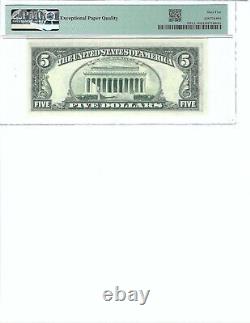 1977 $5 Federal Reserve Note FR1974-L PMG 65 Gem UNC EPQ, San Francisco