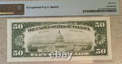 1985 $50 Federal Reserve Note Chicago Pmg64 Epq Choice Uncirculated 9208