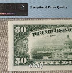 1985 $50 Federal Reserve Note Chicago Pmg64 Epq Choice Uncirculated 9208