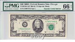 1988-A $20 Federal Reserve Note PMG 66EPQ Repeater Serial #G72017201F
