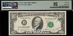 1988a $10 Frn Doubled 1st Print Pmg #65epq