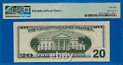 1999 $20 Federal Reserve Note PMG 65EPQ fancy birthday gem low serial number 40