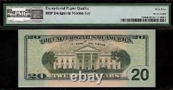 2004 $20 Federal Reserve Note PMG 64EPQ rare single digit serial number 8