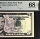 2006 $5 Federal Reserve Note Pmg 68epq Top Pop Fancy Serial Number 33444404