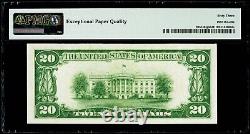 $20 1928B Federal Reserve Note New York Fr#2052-B PMG 63 EPQ Choice Uncirculated