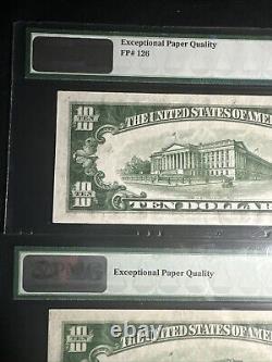 2-1934 $10 Federal Notes-PMG 58 EPQ- WIDE-Crisp