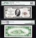 Awesome Rare Crisp Choice Unc 1929 $10 Kent, Oh National Banknote! Pmg 63