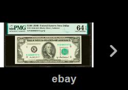 DALLAS TEXAS Fr. 2159-K $100 1950B Federal Reserve PMG Choice Uncirculated 64EPQ