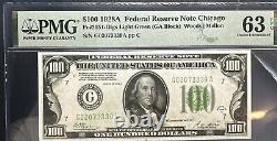 FR 2151-G 1928A $100 Federal Reserve LIGHT GREEN SEAL 63 EPQ Choice Uncirculate