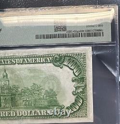 FR 2151-G 1928A $100 Federal Reserve LIGHT GREEN SEAL 63 EPQ Choice Uncirculate