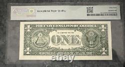 (NEAR SOLID!) $1 Binary Near Solid 7 Of A Kind Fancy Serial Number C02222222E