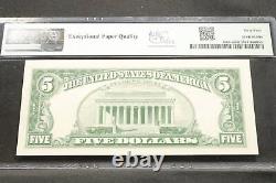NobleSpirit (CE) 1963A FRN $5 Boston Note PMG 64 Choice Uncirculated EPQ