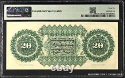 Pmg Choice Unc 66 Epq Us Obssccr7 1872 $20 Columbia South Carolina Obsolete Note