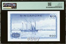 Rare 1972 Singapore $100 Orchid Banknote PMG Choice Uncirculated 64 P#6c TAN#06c